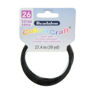 Fil de cuivre rond ColourCraft Wire 0.41 mm - Noir x27.4 m