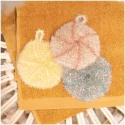 Creative Bubble - Fil à crocheter pour éponge tawashi - Sable x50g