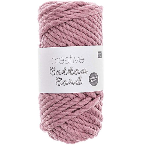 Bobine de corde en coton pour macramé 4 mm - Creative Cotton Cord - Lilas x 25m