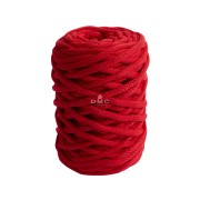 Bobine de cordon DMC 4 mm coton recyclé pour macramé - Eco Vita 12 - Rouge x55m