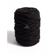 Bobine de cordon DMC 4 mm coton recyclé pour macramé - Eco Vita 12 - Noir x55m