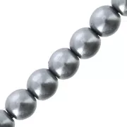 Perles rondes nacrées 3 mm Grey x100