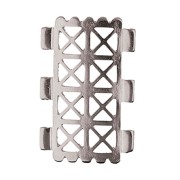 Cymbal - Connecteur pour perles Tila Beads 31x20 mm Faragas III Argenté vieilli x1