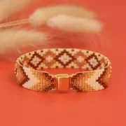 Cymbal Fermoir aimanté pour perles Miyuki Delica 11/0 13x9 mm Axos II Doré à l'or fin x1