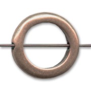 Anneau percé 16 mm cuivré vieilli x1|raw }}