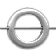 Anneau percé 16 mm argenté vieilli x1|raw }}