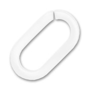 Maillon ovale 42 mm Blanc x1|raw }}