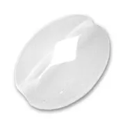 Perle facettée ovale 14x10 mm pierre gemme Cristal de Roche  x1