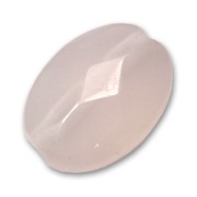 Perle facettée ovale en pierre gemme Quartz Rose 14x10 mm x1