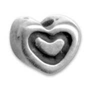 Coeurs 5 mm argenté vieilli x8|raw }}