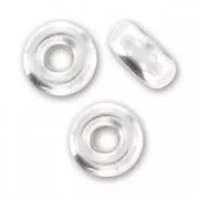 Perles intercalaires rondelles 4,3x2,3 mm en Argent 925 x10