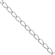 Chaîne maille Rombo 2.45 mm en Acier inoxydable 316L x1m