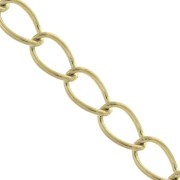 Chaîne maille Rombo 3.5 mm en Acier inoxydable 316L Doré x50cm