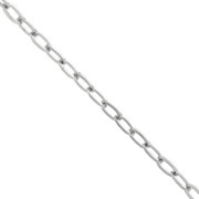 Chaîne maille Forçat rectangle 2.1 mm en Acier inoxydable 316L x1m