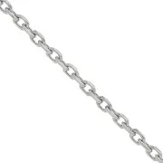 Chaîne maille Forçat limée 1.3 mm en Acier inoxydable 316L x1m