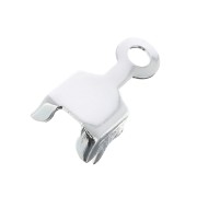 Embout pour chaîne strass 4 mm - Placage argent finx1