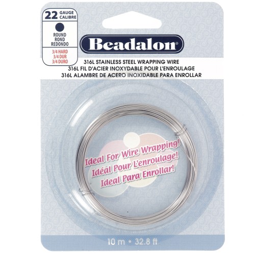 Fil Acier inox rond 0.64 mm x10 m