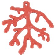 Pendentif corail  37 mm - Terracotta x1|raw }}