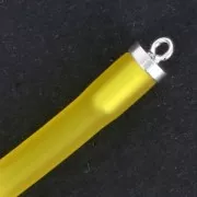 Cordon en plastique creux 4 mm Jaune x 2 m