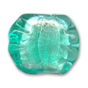 Perles plates - palets - Feuille d'Argent 17x20 mm Mint x4