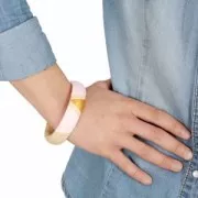 Bracelet fin 18 mm en bois brut Medium à personnaliser et décorer x1