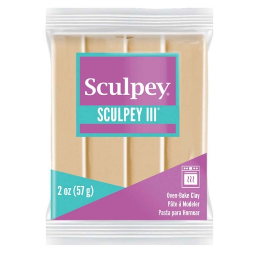 Pâte Sculpey III 57 gr Havane (n°301)