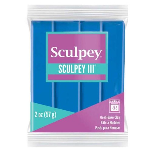Pâte Sculpey III 57 gr Bleu  (n°063)