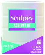 Pâte Sculpey III 57 gr Nacre (n°1101)|raw }}