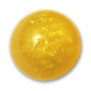 Perle ronde Polaris  effet calcite 14 mm Light Topaz x1