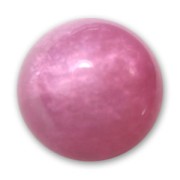 Perle ronde Polaris  effet calcite 14 mm Rose x1