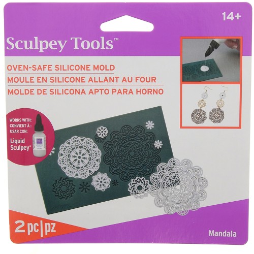 Moule en silicone Sculpey - Mandala x1