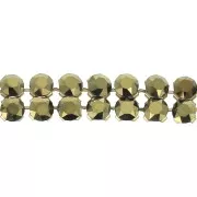 PureCrystal Crystal Mesh 40001 2 rangs 5,3 mm Crystal Dorado - Doré x5cm