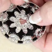 PureCrystal Crystal Mesh 40001 2 rangs 5,3 mm Crystal Silver Night - Doré x5cm