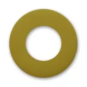 Perle rondelle Polaris dépolie 12 mm Olivine x1