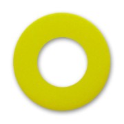 Perle rondelle Polaris dépolie 12 mm Light Olivine x1