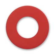 Perle rondelle Polaris dépolie 12 mm Light Siam x1