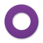 Perle rondelle Polaris dépolie 12 mm Purple Velvet x1