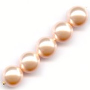 Perles nacrées PureCrystal 5810 6 mm Peach Pearl x10|raw }}