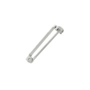 Support de broche pour la création de bijoux fantaisie 22 mm - Rhodié x1