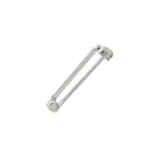 Support de broche pour la création de bijoux fantaisie 22 mm - Rhodié x1