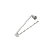 Support de broche pour la création de bijoux fantaisie 22 mm - Rhodié x1