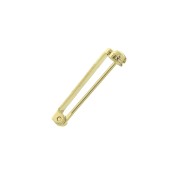 Support de broche pour la création de bijoux fantaisie 22 mm - Doré à l'or fin x1