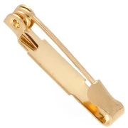 Support de broche 22.5 mm - Doré à l'or fin x1