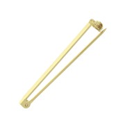 Support de broche pour la création de bijoux fantaisie 38 mm - Doré à l'or fin x1