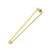 Support de broche pour la création de bijoux fantaisie 38 mm - Doré à l'or fin x1