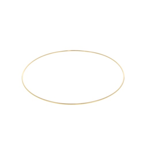 Bracelet jonc fin 59 mm - Petit poignet - Plaqué Or 3 microns x1