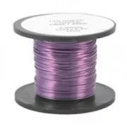 Fil de cuivre 0.50 mm Lilas x 25 m