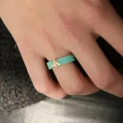 Moule silicone pour réaliser des bagues anneaux larges en résine taille 50 x1