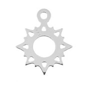 Breloque soleil évidé 15x12.5 mm en Argent 925 x1|raw }}