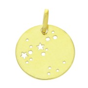 Pendentif constellation Sagittaire 18 mm en Argent 925 Doré x1